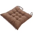 thumbnail image 3 of Nvzi 1pc Soft Chair Seat Pad Dining Chair Cushion 15.8 x 15.8 Zipper Design Hang Rope Design Indoor Outdoor Seat Cushion (Brown), 3 of 4