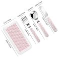 thumbnail image 2 of Cauagu Cute Rabbit Print 3-Pieces Toddler Cutlery Set , Kids Silverware Set with Spoons Forks & Knife Stainless Steel Utensils for Kids Dishwasher Safe, 2 of 8