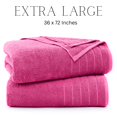 thumbnail image 2 of Casa Platino Bath Sheet 2 Pack - Luxurious Soft Bath Sheets, Quick Dry & Oversized Bath Towels, Ideal for a Touch of Elegance - Fuchsia, 2 of 7