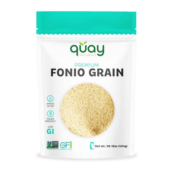 Quay Naturals Fonio Super-Grain - African Ancient Superfood Grain - Substitute & Alternative for Couscous, Quinoa & Rice - Gluten Free & Non GMO