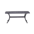 thumbnail image 3 of iPatio Cast Aluminum Patio Coffee Table for Indoor/Outdoor: Weather-resistant, Durable Casual Low Raised Rectangular Side Table, 3 of 4