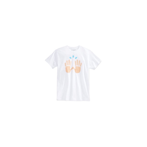 Camiseta gráfica Bioworld para hombre con una mano Color blanco XXL