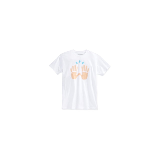 Camiseta gráfica Bioworld Hombre Una Mano Blanca Mediana