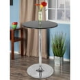 thumbnail image 3 of Winsome Spectrum 28" Round Pub Table, Black & Chrome, 3 of 5