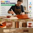 thumbnail image 6 of Purple Wood Stain Powder, Wood Dye Powder- Just Add Water - Water Based - for Indoor and Outdoor Wooden Crafts - Fast Drying - Dye Powder 2 oz Makes 2.2 Gallon of Stain (Purple, 2 oz), 6 of 8