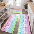 thumbnail image 2 of Pioneer Flower Floral Print Pattern Kitchen Rugs Sets Of 3,Kitchen Runner Rugs Non Skid Washable,Decorative Kitchen Floor Mats for Kitchen,Sink,Laundry,17X30 Inch + 17X47 Inch + 17X59 Inch, 2 of 6