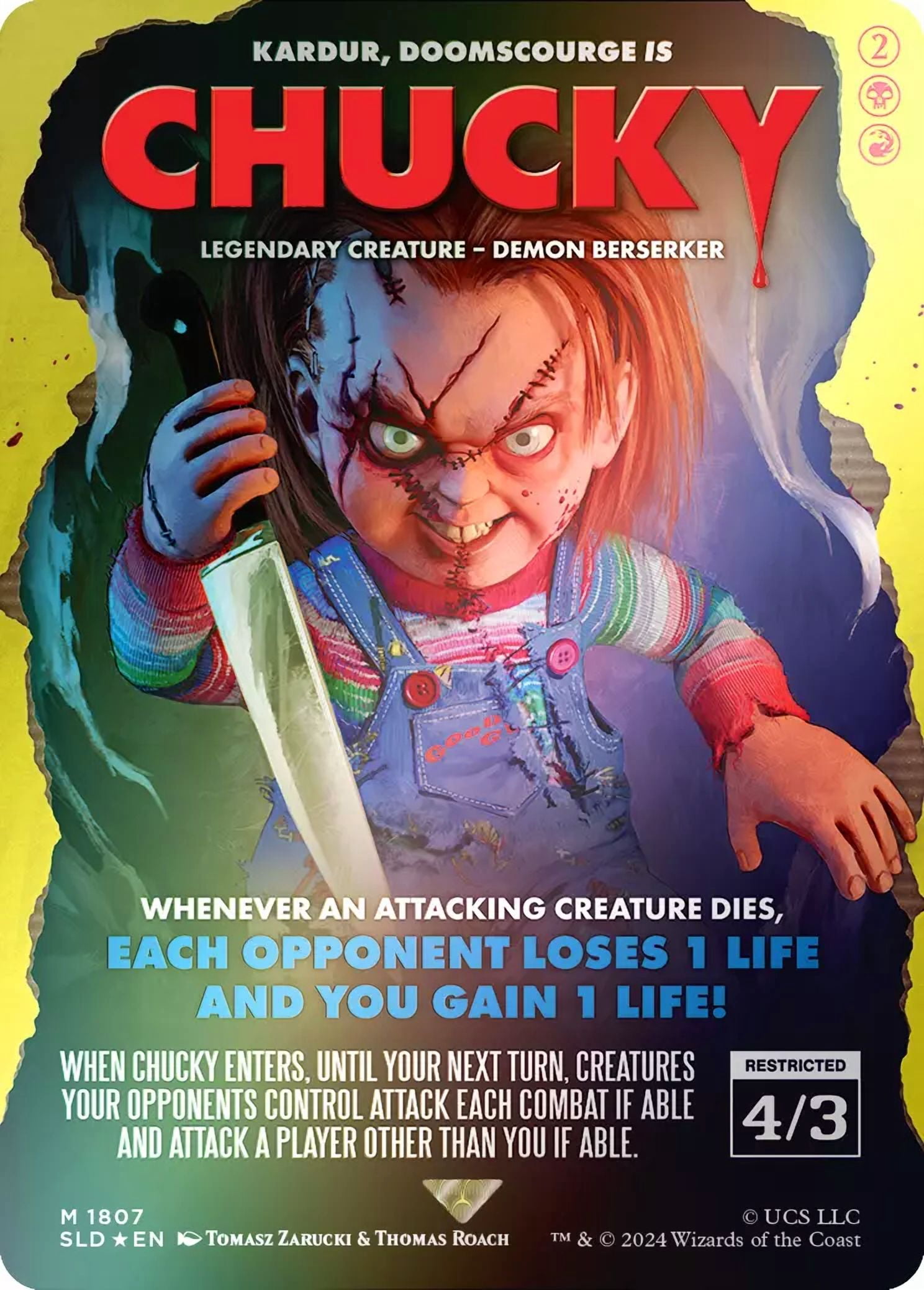 Magic the Gathering Secret Lair x Chucky Foil Edition