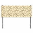 thumbnail image 3 of Beige Headboard, Oriental Traditional Paisley Detailed Motifs Color Contours Persian Culture Theme, Upholstered Decorative Metal Bed Headboard with Memory Foam, Full Size, Cream, by Ambesonne, 3 of 4