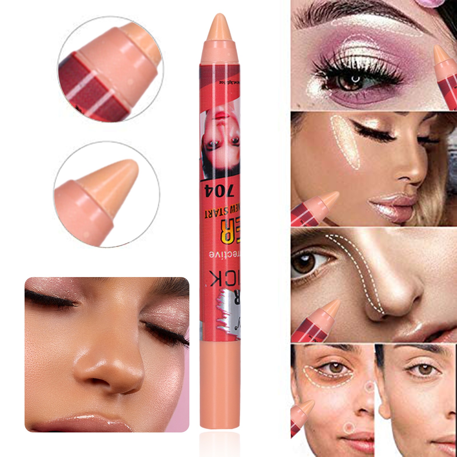 Pro Conceal Cover Concealer L Midnight Contouring Stick for Makeup Use Any Foundation Color Foundation Thank Later City Color Cosmetics Concealer Pencil for Eyebrows for Age Rewind Concealer Cool
