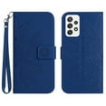 thumbnail image 2 of for Samsung Galaxy A53 5G Flip Case, Flower Printed PU Leather Magnetic Wallet Case with Stand Holder Flip Cover with Card Slots and Strap Compartment for Samsung Galaxy A53 5G - Darkblue, 2 of 11