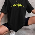 thumbnail image 2 of 2 Sided Aespas W-DA Whole Different Animal Graphic T-Shirt, Y2K Streetwear Style Tee, MHS01, 2 of 6
