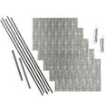 thumbnail image 1 of FASÄDE Ripple Decorative Vinyl Backsplash 15 sq ft Kit in Crosshatch Silver, 1 of 6