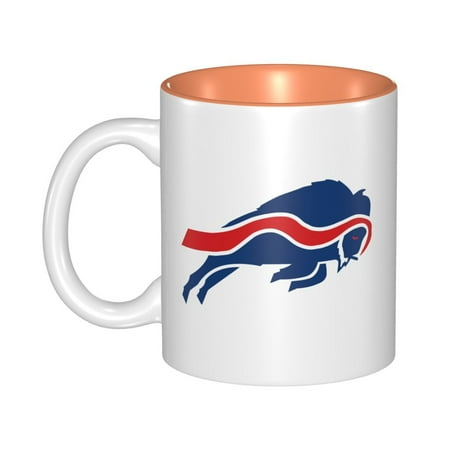 

Buffalo_Bills 11 Oz Originality Coffee Mugs Large Water Mugs With Handle Porcelain Coffee Cup Thank You Gifts For Mom Dad And Friends Orange
