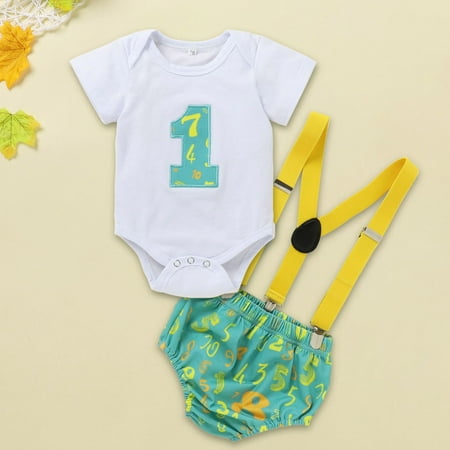 

TOWED22 Baby Boy Outfits Toddler Baby Girls St. Patrick Day Outfit Four-Leaf Clover Romper Bodysuit Green Skirts Headband 3Pcs Clothes Set White