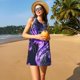 thumbnail image 3 of Disketp Purple Pattern White Tiger para Vestido sin Mangas para Mujeres, Vestidos de Verano para Mujeres, Casual y Holgado para la Playa, 3 of 7