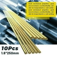 thumbnail image 1 of Practical Brass Welding Rod 10 Pcs Golden Metalworking Soldering Sticks Useful Wires 1.6*250mm for Repair Welding, 1 of 9