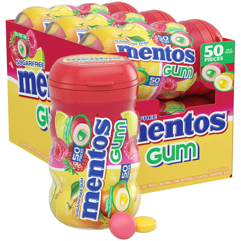 Mentos tropical chewing gum - 56g