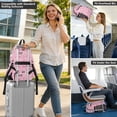 thumbnail image 6 of JIALIOU 14" Laptop Backpack Waterproof Airline Approved Stylish Casual Daypack for Travel Business College Work, Doodle Love Hearts Crowns, 6 of 8