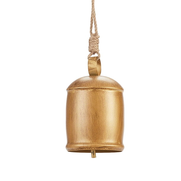 Seyotauo Shabby Style Vintage Country Rustic Style Bells Handmade Metal Harmony Christmas Hanging Cow Bells Complete Set