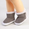 thumbnail image 2 of Ketyyh-chn99 Baby Boy Girl Winter Boots Fall Shoes Unisex Baby Cotton Booties Non-Slip Sole for Toddler Boys Girls Winter Warm Fleece Cozy Socks Shoes Grey,4.5, 2 of 5