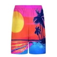 thumbnail image 4 of Pantalones Cortos para Hombre Cintura Elástica con Bolsillos, Forro de Impresión de Moda Casual para la Playa, Al Aire Libre Y el Uso Diario, 4 of 6