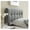 Gray, variant on Tufted Button Linen Fabric Upholstered Twin Headboard in Beige