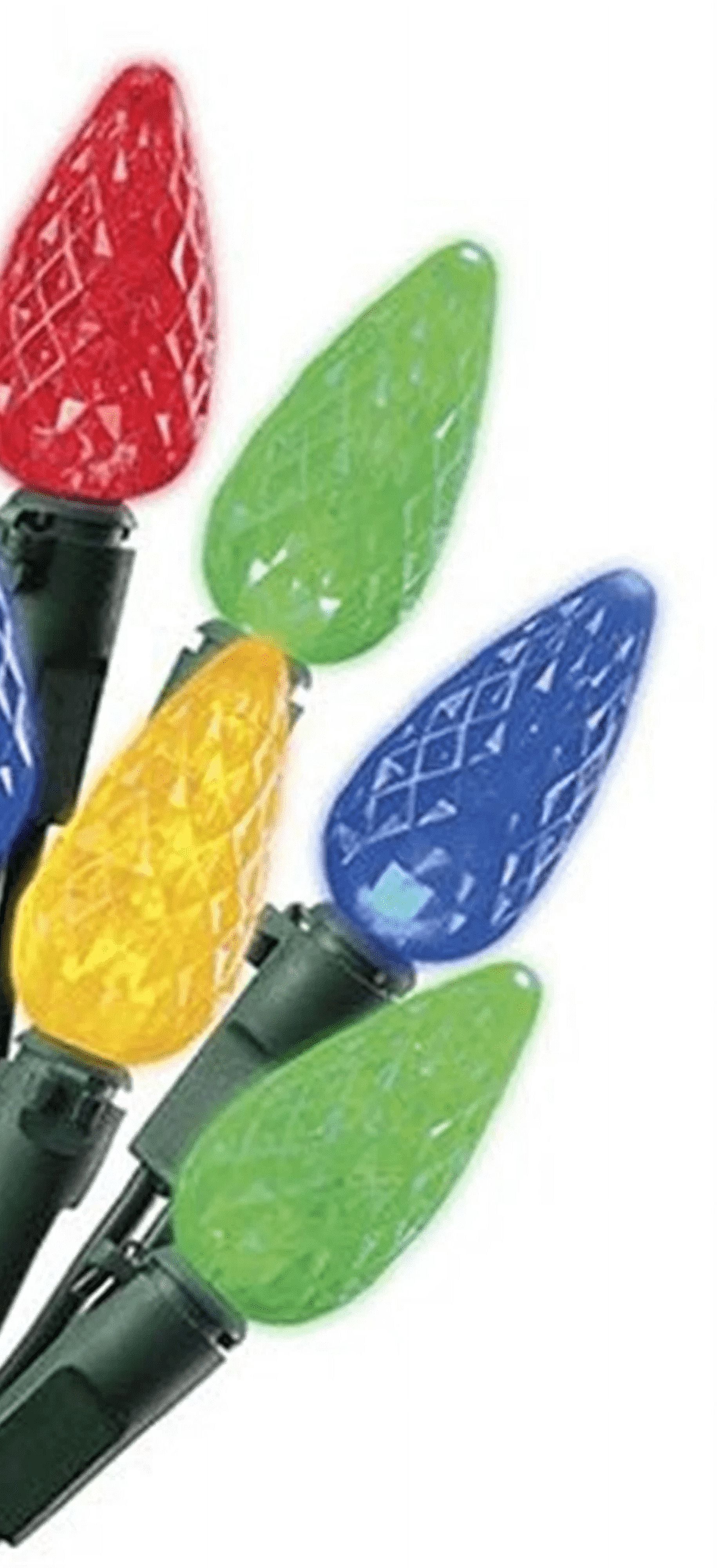 Sylvania 274763 100 Light LED RGB Color Change Faceted C6 Style