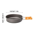 thumbnail image 3 of Kieccall Outdoor Camping Frying Pan, Non-Stick Aluminum Cookware with Folding Handle, Portable Pan for Backpacking, Hiking, Picnic & Campfire Cooking, 3 of 8