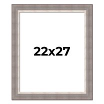 22x27 Frame Grey Real Wood Picture Frame Width 2.75 Inches | Interior Frame Depth 0.5 Inches |