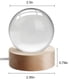 thumbnail image 5 of Crystal Color Night Light with Carved Crystal Ball Inside, Luminous Ornament, Starry Gift with Wooden Base, 5 of 5