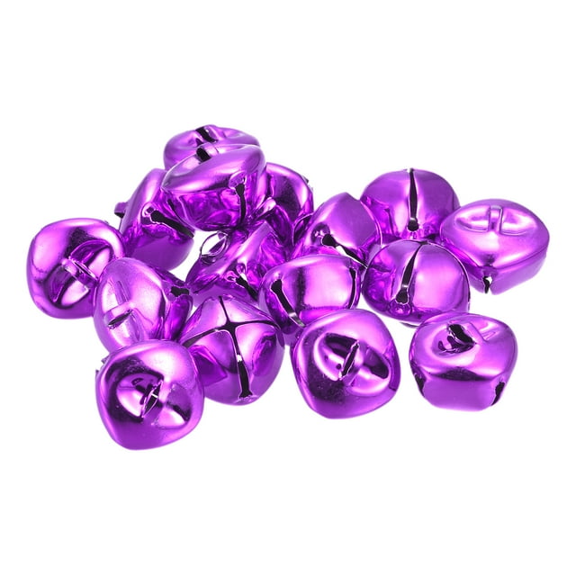 Cascabeles, 1(25mm) 80uds Pequeñas Campanas para Artesanías Bricolaje Navidad, Vacaciones Decoración, Musical Fiesta, Hogar, Festival, Boda, Púrpura
