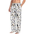 Balery Cute Penguins print Men's Pajama Pants,Ultra Lightweight Pjs