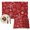 Red, variant on Teal Snowflake Christmas Placemats Set of 2, Xmas Snowflake Washable Wipeable Table Mats for Dining Tables, Indoor Outdoor Kitchen Place Mats for Holiday Party Table Decor