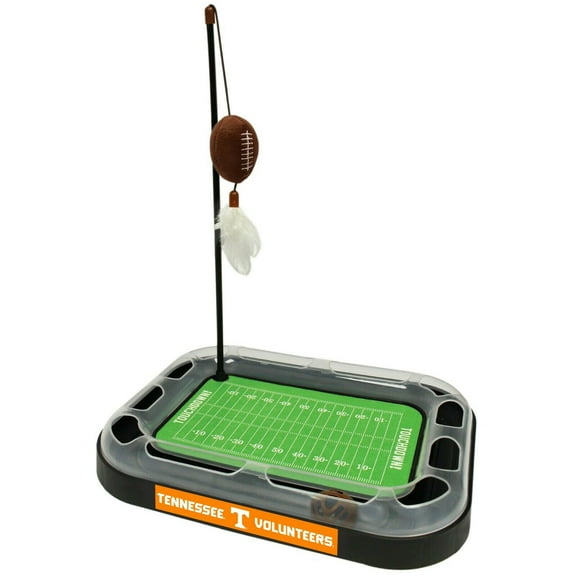 Pets First NCAA Tennessee Volunteers CAT Scratcher Toy with Catnip Plush & Feather Cat Toy 5-in-1 Kitty Toy
