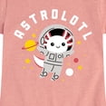 thumbnail image 3 of Instant Message - Astrolotl - Toddler And Youth Girls Short Sleeve Graphic T-Shirt, 3 of 6