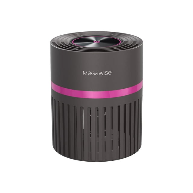 MEGAWISE H13 - Filtro purificador de aire HEPA con capa de carbón activado para el hogar, recámara, habitación pequeña, oficina, ayuda a purificar el humo, polvo, caspa de mascotas, sin ozono, totalme