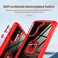 thumbnail image 6 of Dteck for Galaxy S23 Plus Case, Shockproof Clear Crystal Hard PC Back Hybrid Protective Rugged Cover Ring Holder Kickstand for Magnetic Car Mount for Samsung Galaxy S23 Pllus 5G, Red, 6 of 8