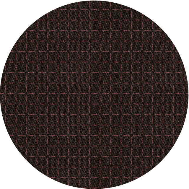 Ahgly Company Tapis Rond Lavable en Machine Intérieur Transitionnel Noir Nuit, 3 Pieds Rond