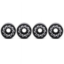 4PCS Skateboard Wheels 70mm 82A PU,70X51mm, Professional Frosted Wheels for Longboard and Cruiser,Black