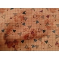 thumbnail image 4 of oneOone Cotton Cambric Rust Brown Fabric Triangle Geometric Sewing Craft Projects Fabric Prints By Yard 42 Inch Wide, 4 of 4
