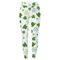 thumbnail image 4 of YUEHUA St Patricks Day Leggings for Women High Waisted Casual Shamrock Yoga Pants Irish Green Graphic Soft Stretchy Tights, 4 of 4