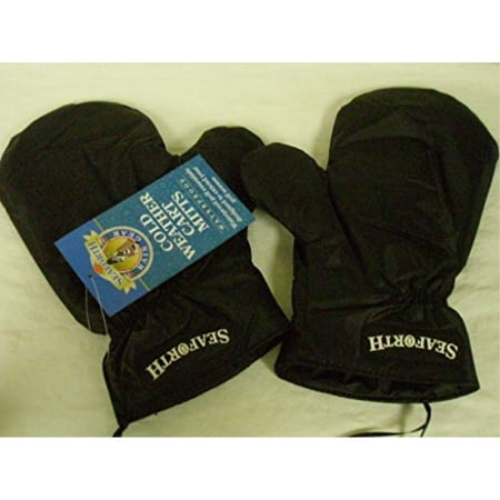 seaforth waterproof golf cart mitts black