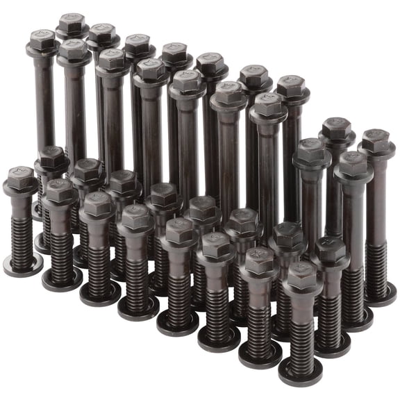 JEGS High-Strength Head Bolt Kit for Small Block Chevy [6-Point Hex Head]