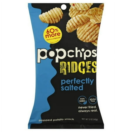 Popchips Ridges Salted 5 Oz, 12 Ct