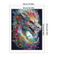 thumbnail image 2 of Hilo de bordar completo Eco-algodón 11CT impreso dragón punto de cruz Kit ilustraciones, 2 of 9