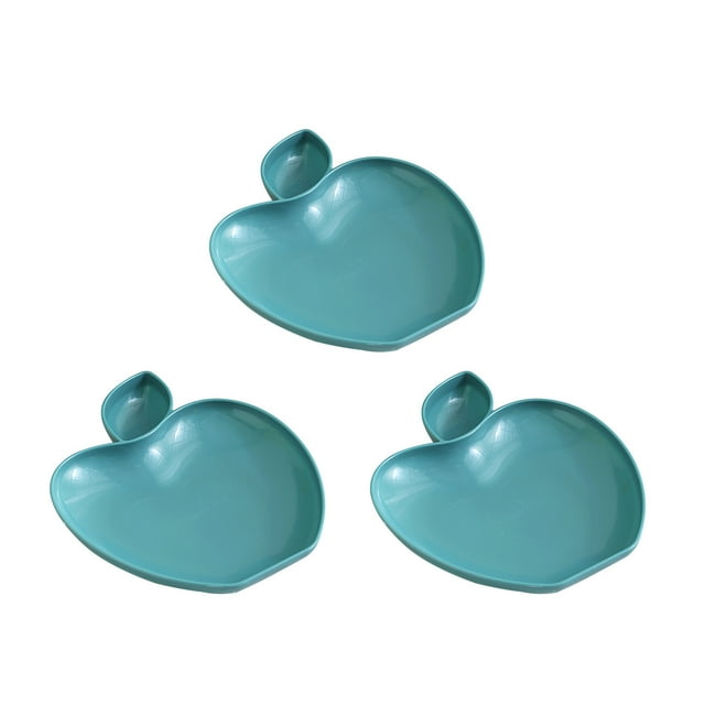 EGNMCR Kitchen Gadgets, Kitchen Accessories 3PCS Dinner Plates - W 8.66Inch X L 6.88Inch Impregnable Dinner Plates Set Of 3 - Dishwasher & Microwave Safe Plastic Plates Reusable Dinner Plates