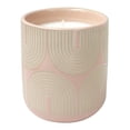 thumbnail image 1 of Hometrends 11oz Scented Soy Blend Pink Ceramic Candle, 1 of 4