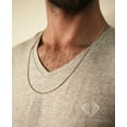 thumbnail image 4 of 925 Italian Sterling Silver 1mm Solid Franco Chain, FREE Microfiber Cloth, Rhodium Plated Square Box Link Mens Womens Necklace 16" - 30", Giorgio Bergamo, 4 of 8