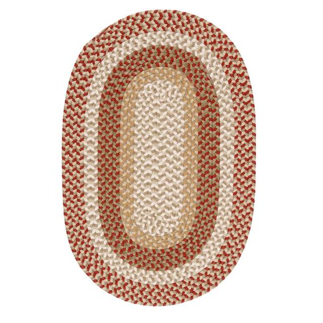 Colonial Mills BU75R024X132 2 x 11 ft. Burmingham Braided Rug, Red Barron