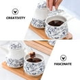 thumbnail image 2 of 1 Set Ceramic Salt Jar Condiment Storage Jar Ceramic Sugar Jar Seasoning Container, 2 of 9